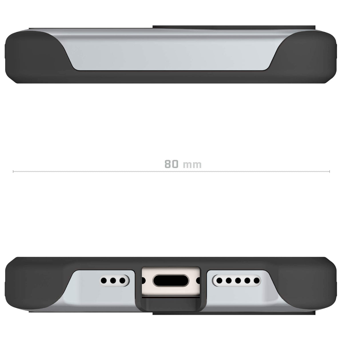 Clear Apple iPhone 15 Plus MagSafe Case Silver