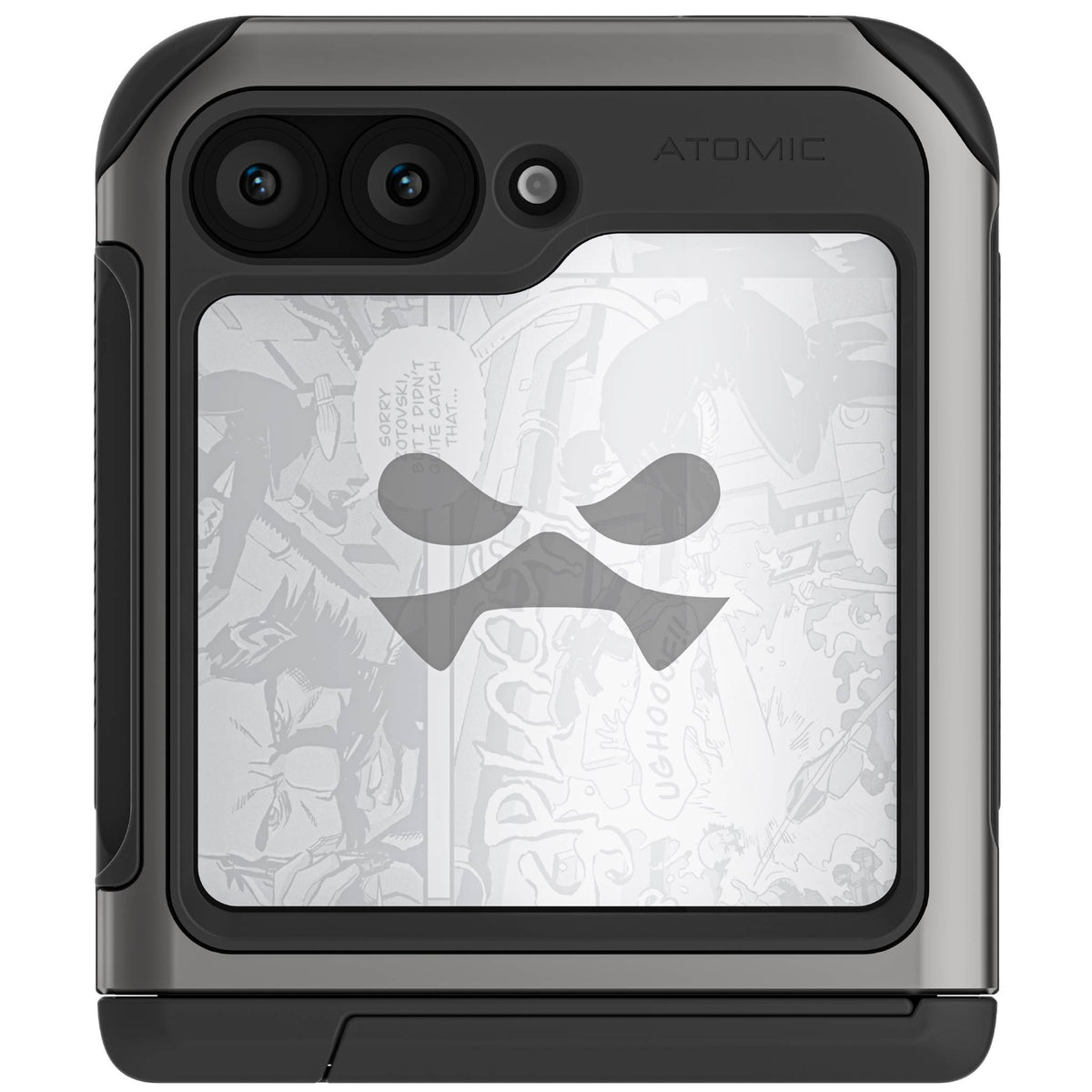 Samsung Galaxy Z Flip 6 Case Gunmetal Leather