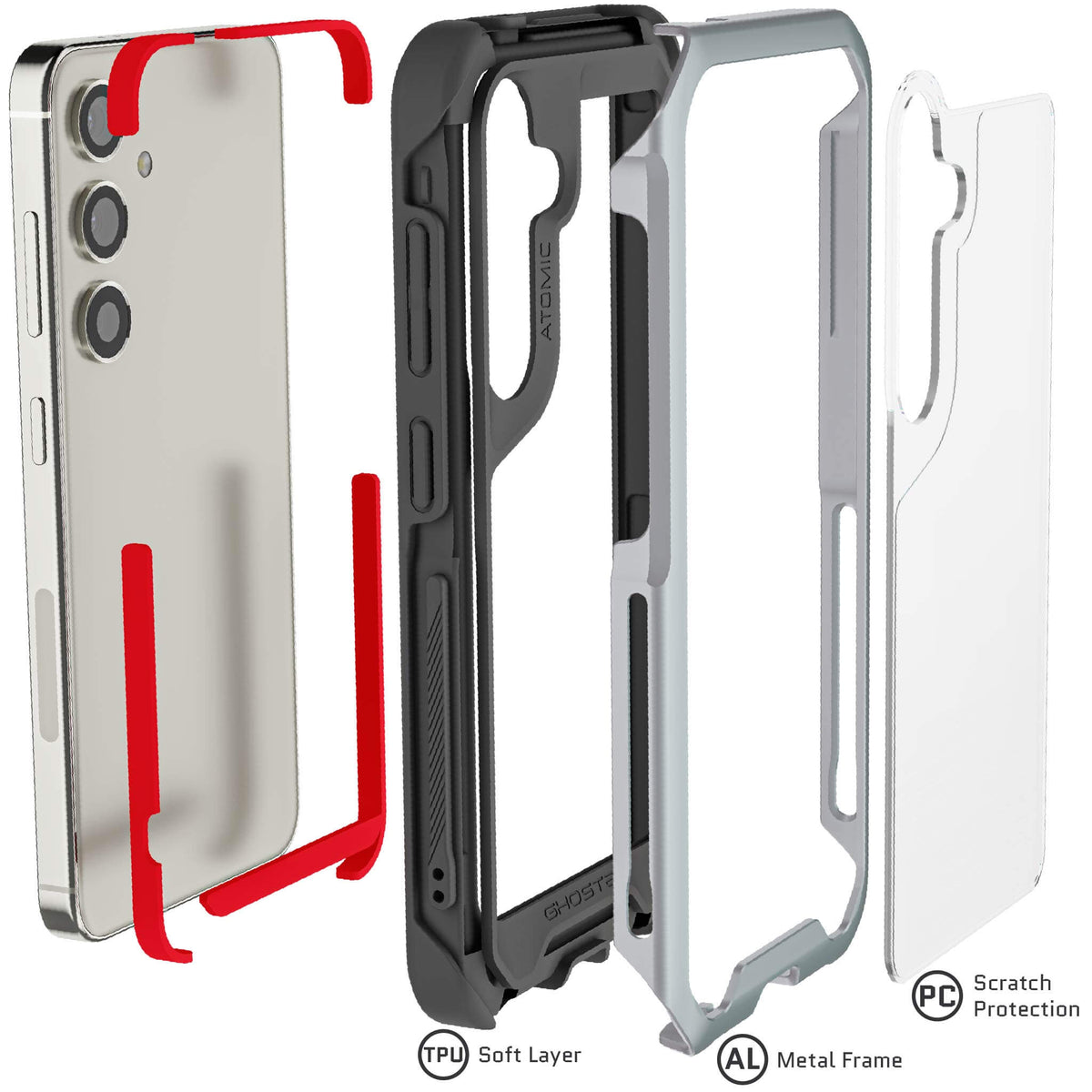 Silver Galaxy S24 Case