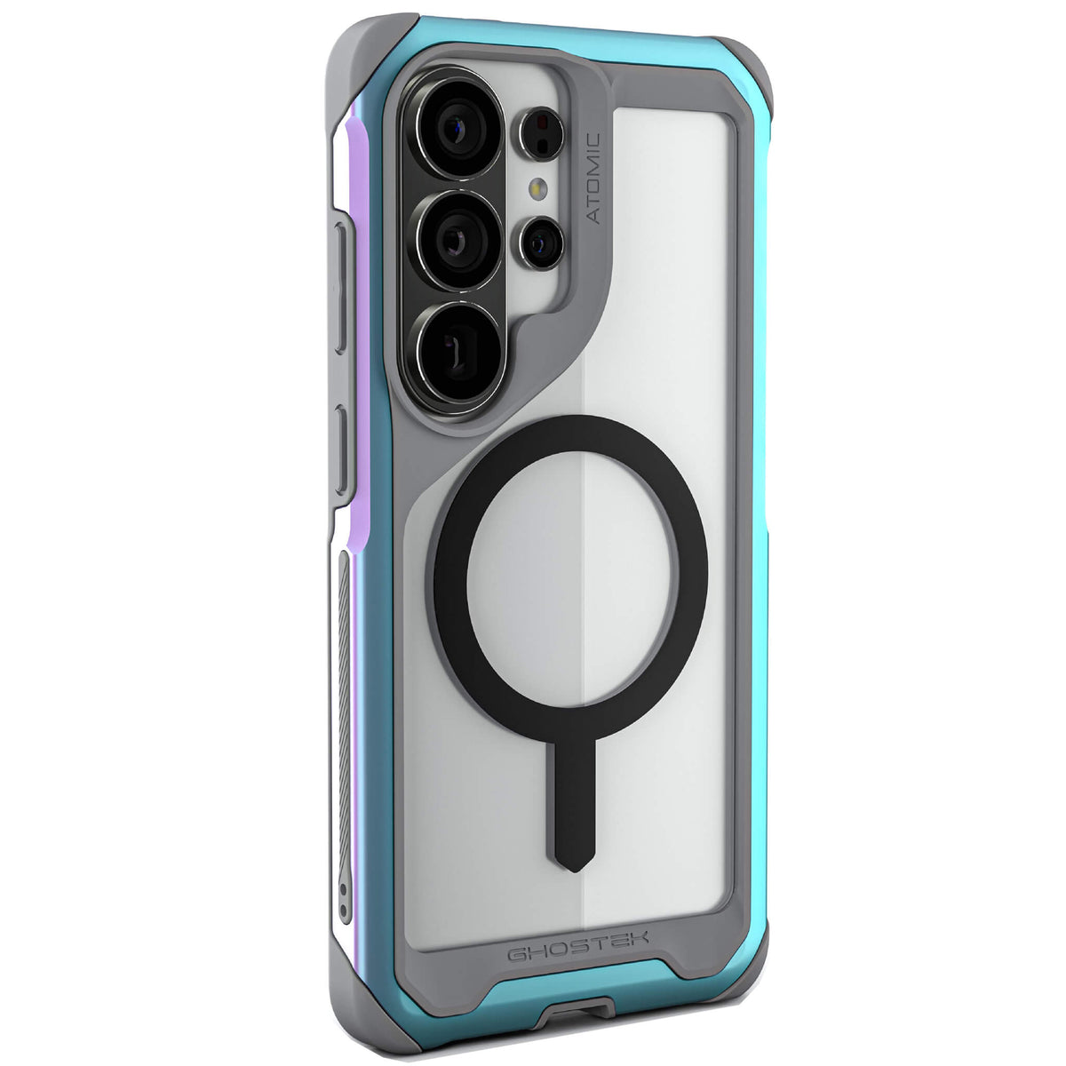 Galaxy S26 Ultra Case Clear Metal MagSafe Prismatic
