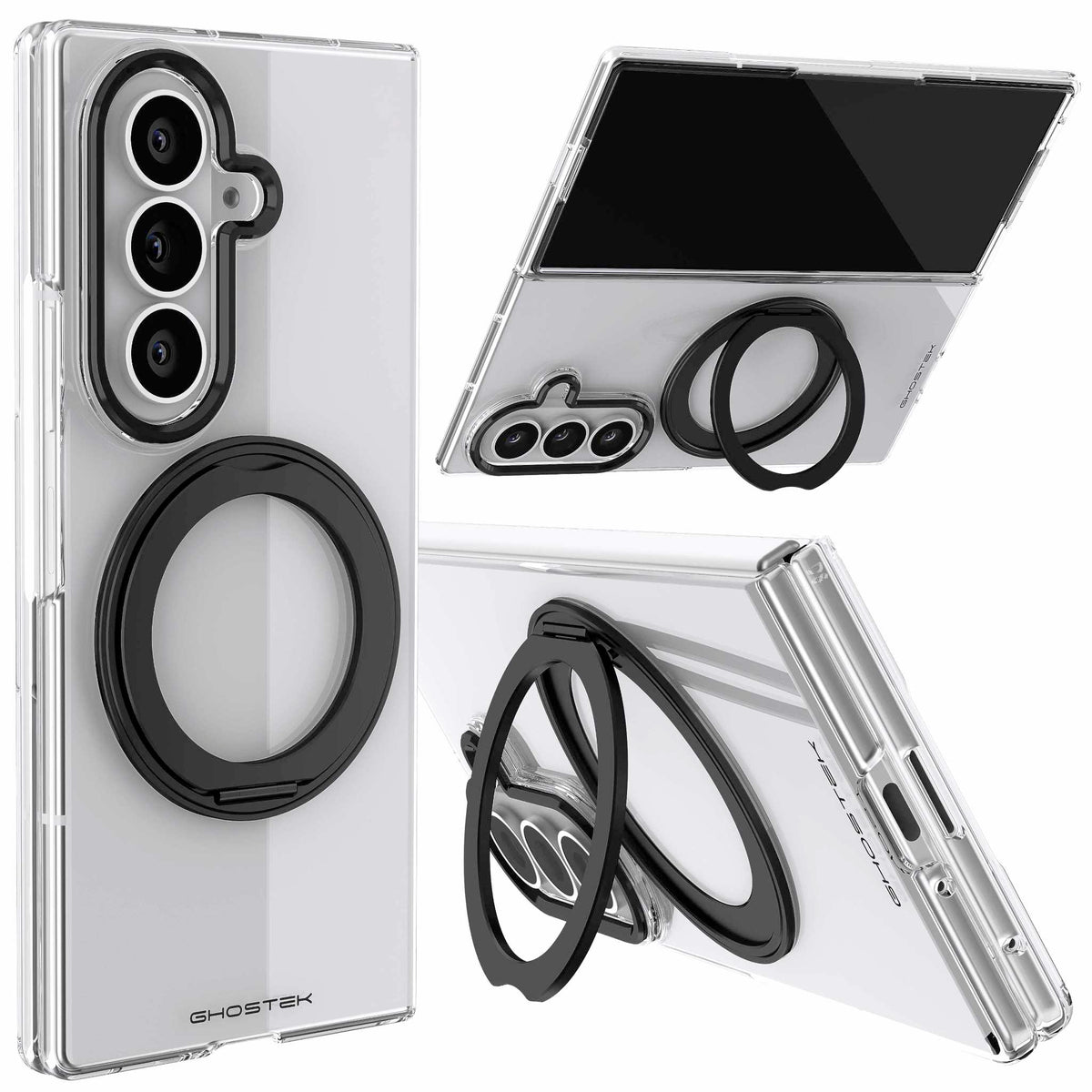 Samsung Galaxy Z Fold 8 Ultra Case Clear MagSafe Magnetic Kickstand