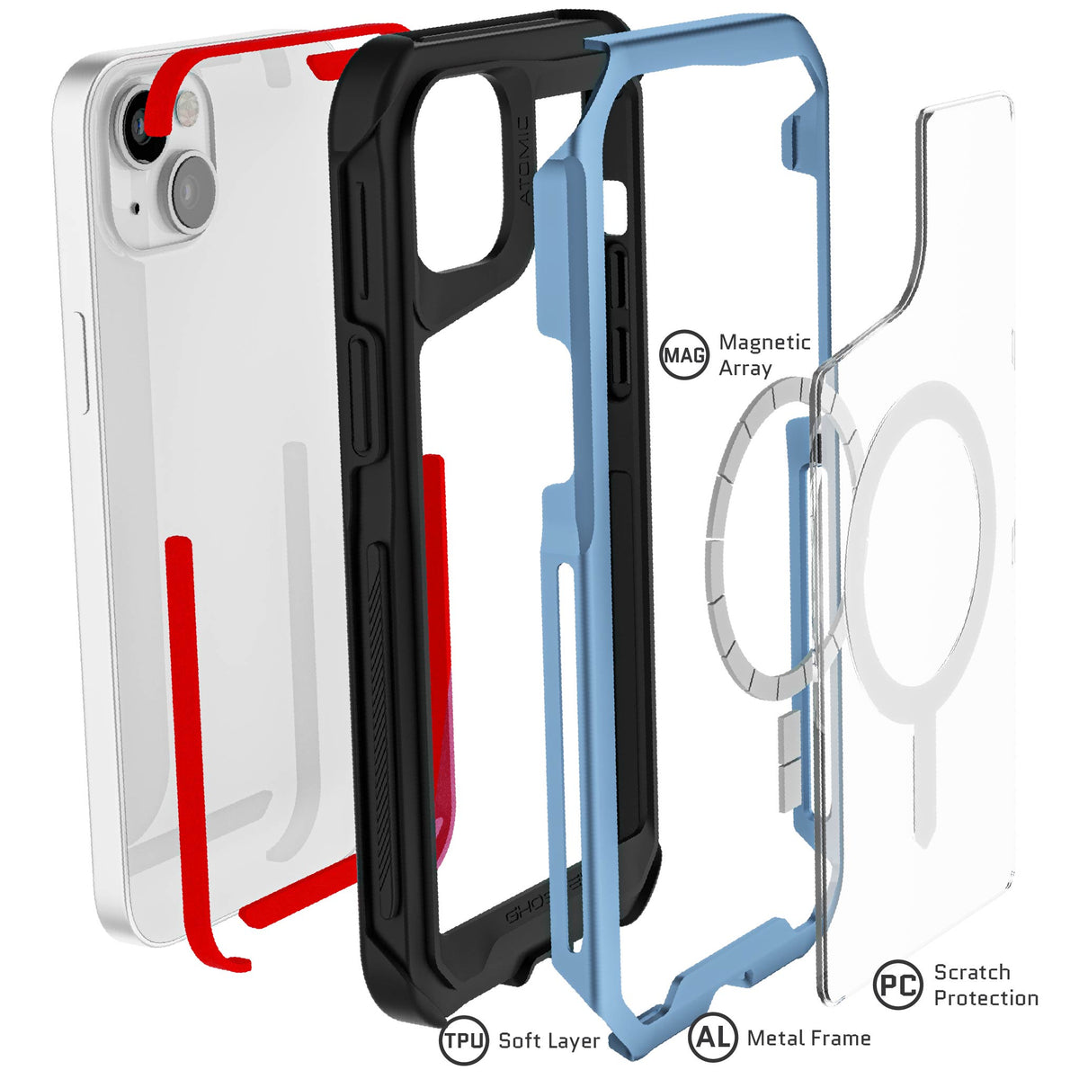 Apple iPhone 14 Plus Case Blue MagSafe