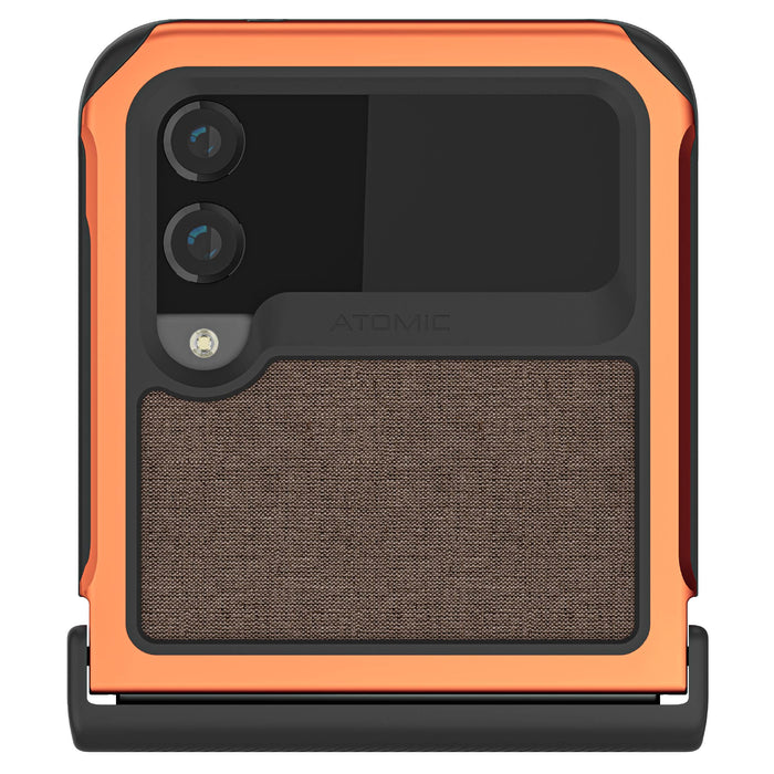 Galaxy Z Flip 4 Case Orange Fabric