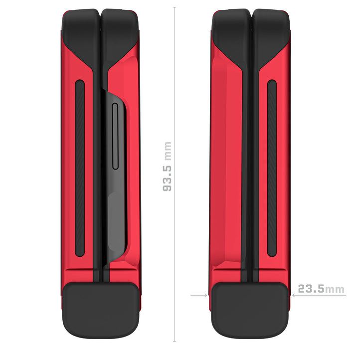 Galaxy Flip 4 Case Red Metal