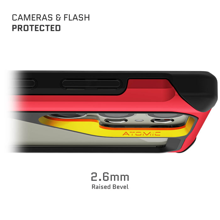 Galaxy S23 Ultra Case Red Metal Cover