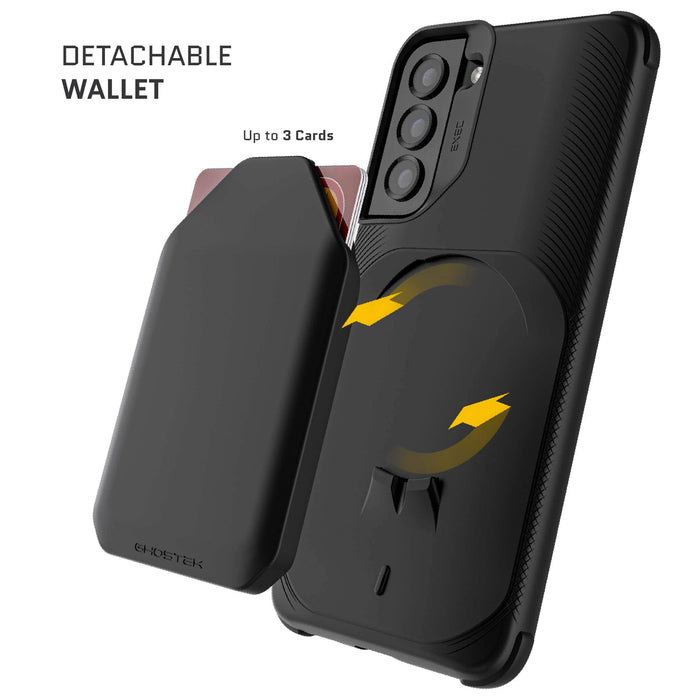 samsung galaxy s22 plus case black wallet