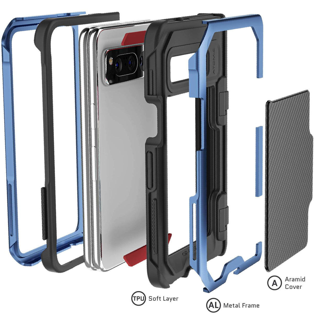 Google Pixel Fold Case Aramid Carbon Fiber