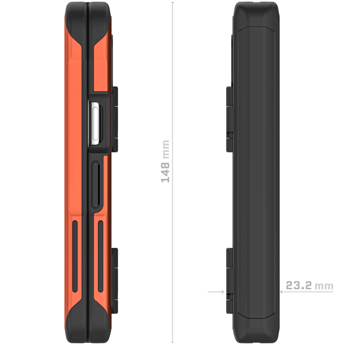 Orange Pixel Fold Case