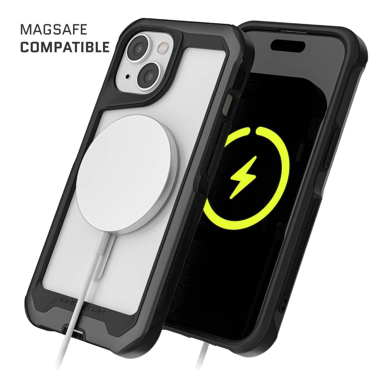 Clear iPhone 15 MagSafe Case Black