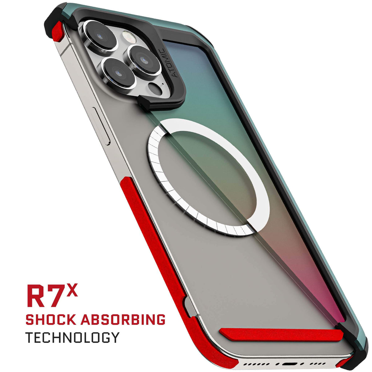 iPhone 15 Pro Max Clear Phone Case Green