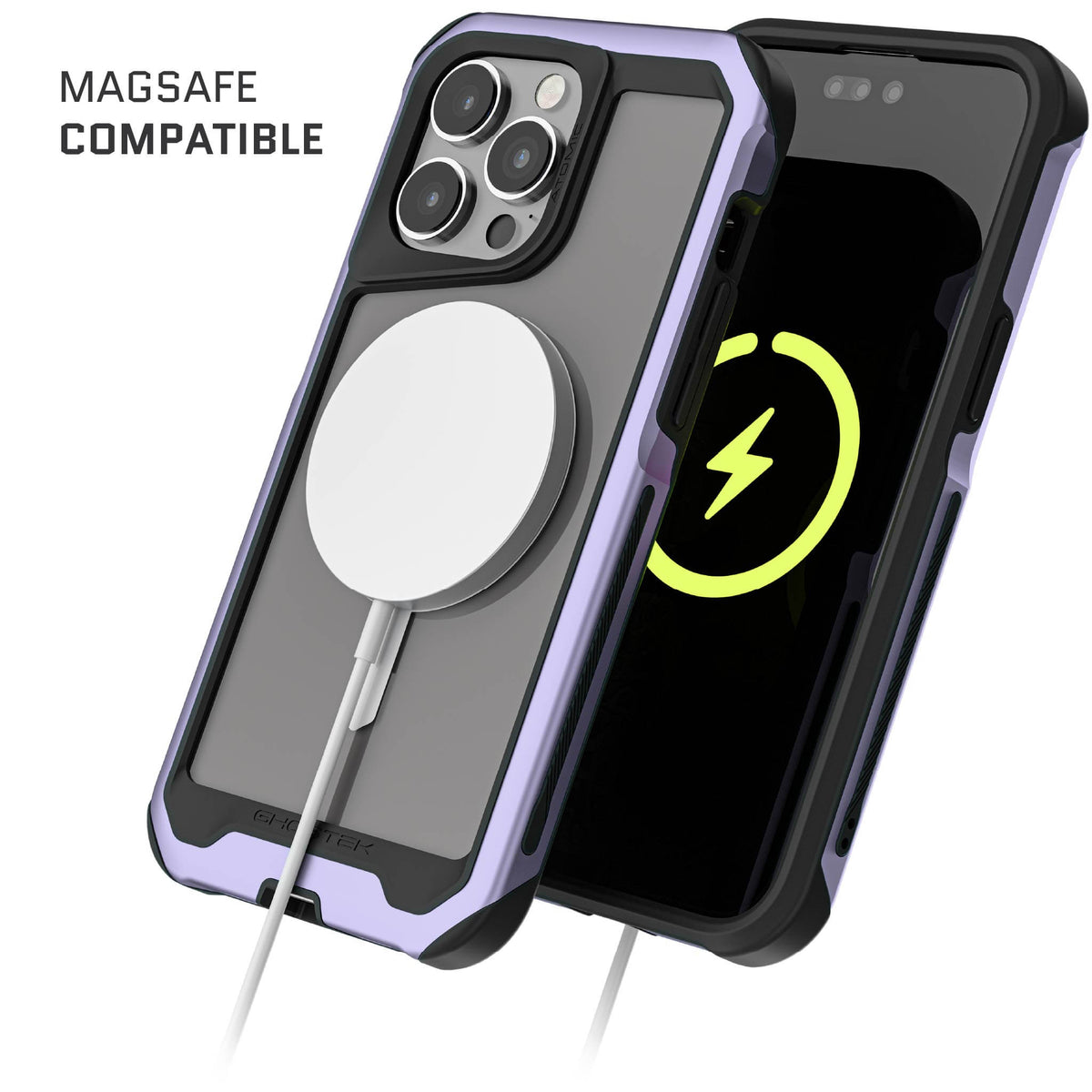 Clear iPhone 15 Pro Max Case Purple