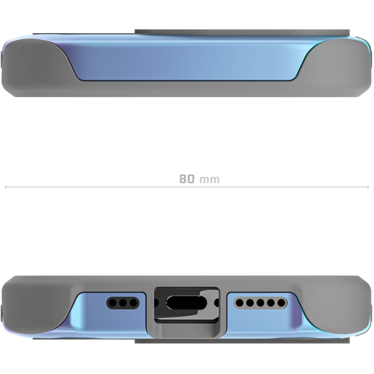 Apple iPhone 16 Pro MagSafe Phone Case Prismatic Iridescent Aluminum Cover