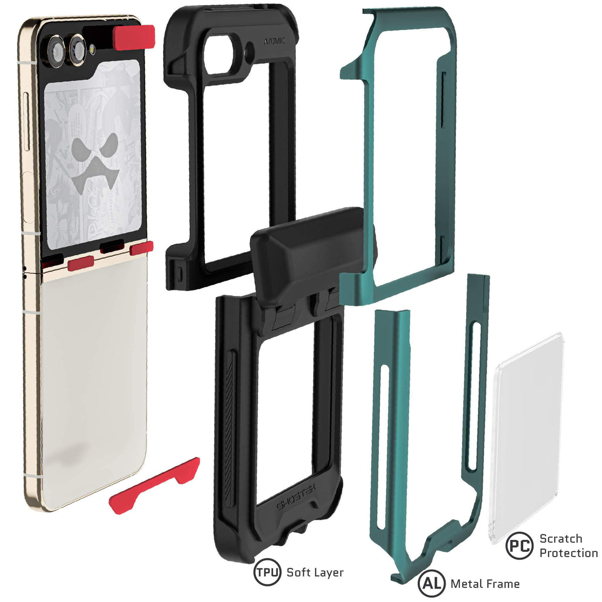 Samsung ZFlip5 Case Green