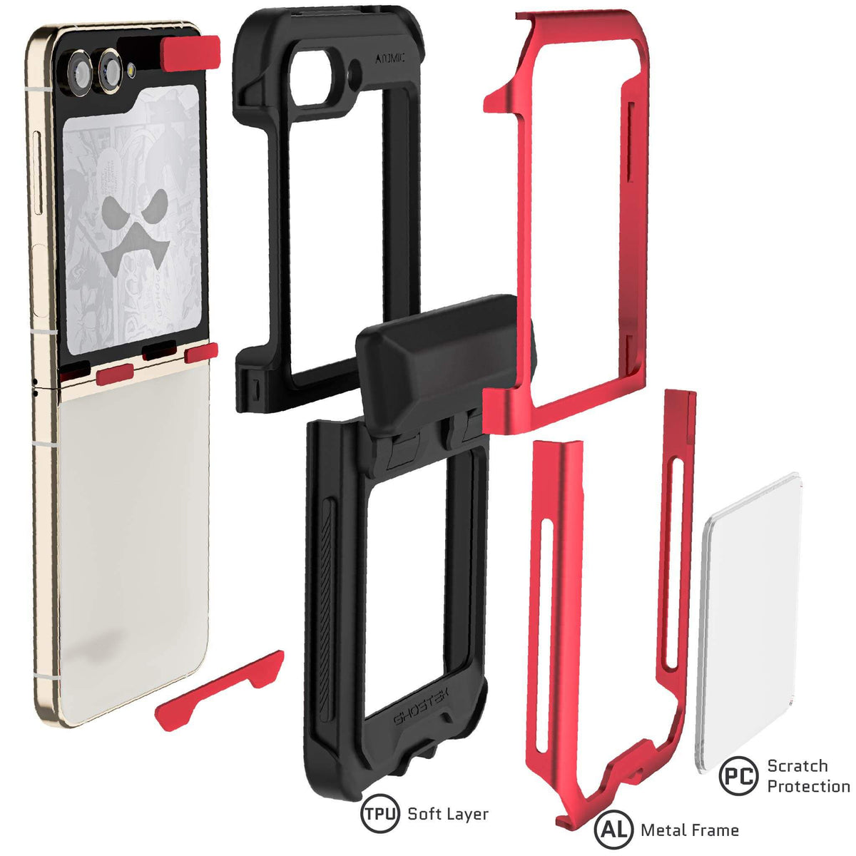 Samsung Flip 5 Case Red