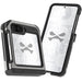 Samsung Galaxy Z Flip 6 Case Gunmetal Leather