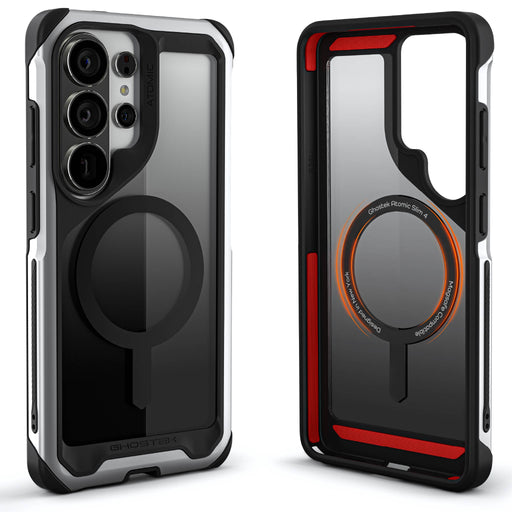 Galaxy S26 Ultra Case Clear Metal MagSafe Silver