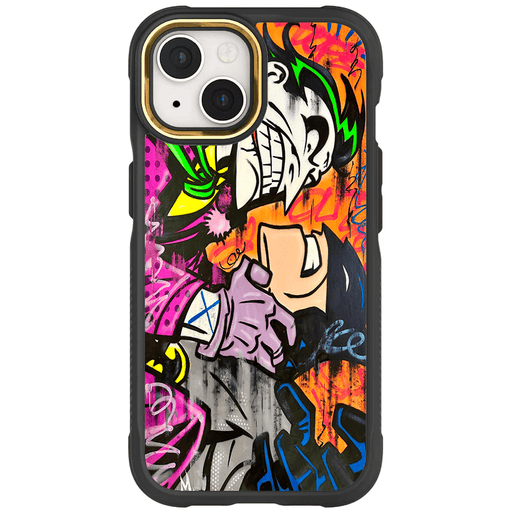 iPhone 15 Plus Joker vs Batman - Spraypaint Case Phone Cover