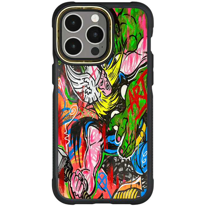 iPhone 15 Pro Max Thor vs Hulk - Spraypaint Art Case Phone Cover