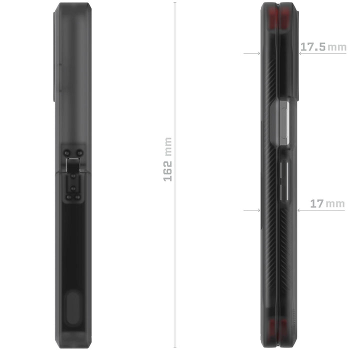 Pixel 10 Pro Fold Case Smoke Clear MagSafe Magnetic Kickstand Protective Phone Cover