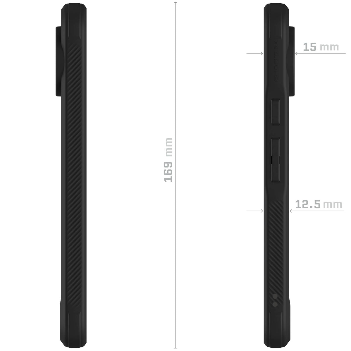 Google Pixel 10 Pro XL Case Black MagSafe Magnetic Clear Phone Cover