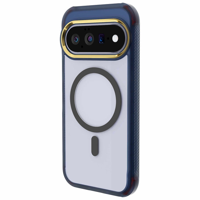 Google Pixel 11 Case Clear Blue MagSafe Magnetic Ring Protective Phone Cover