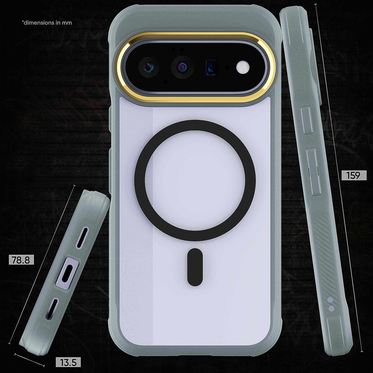 Google Pixel 11 Case Clear Gray