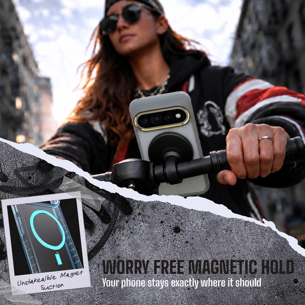 Pixel 11 Case Clear Gray MagSafe