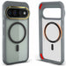 Pixel 11 Pro Case Clear Gray MagSafe Magnetic Ring Protective Cover