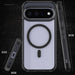 Google Pixel 11 Case Clear Black Smoke MagSafe Magnetic Ring Protective Phone Cover