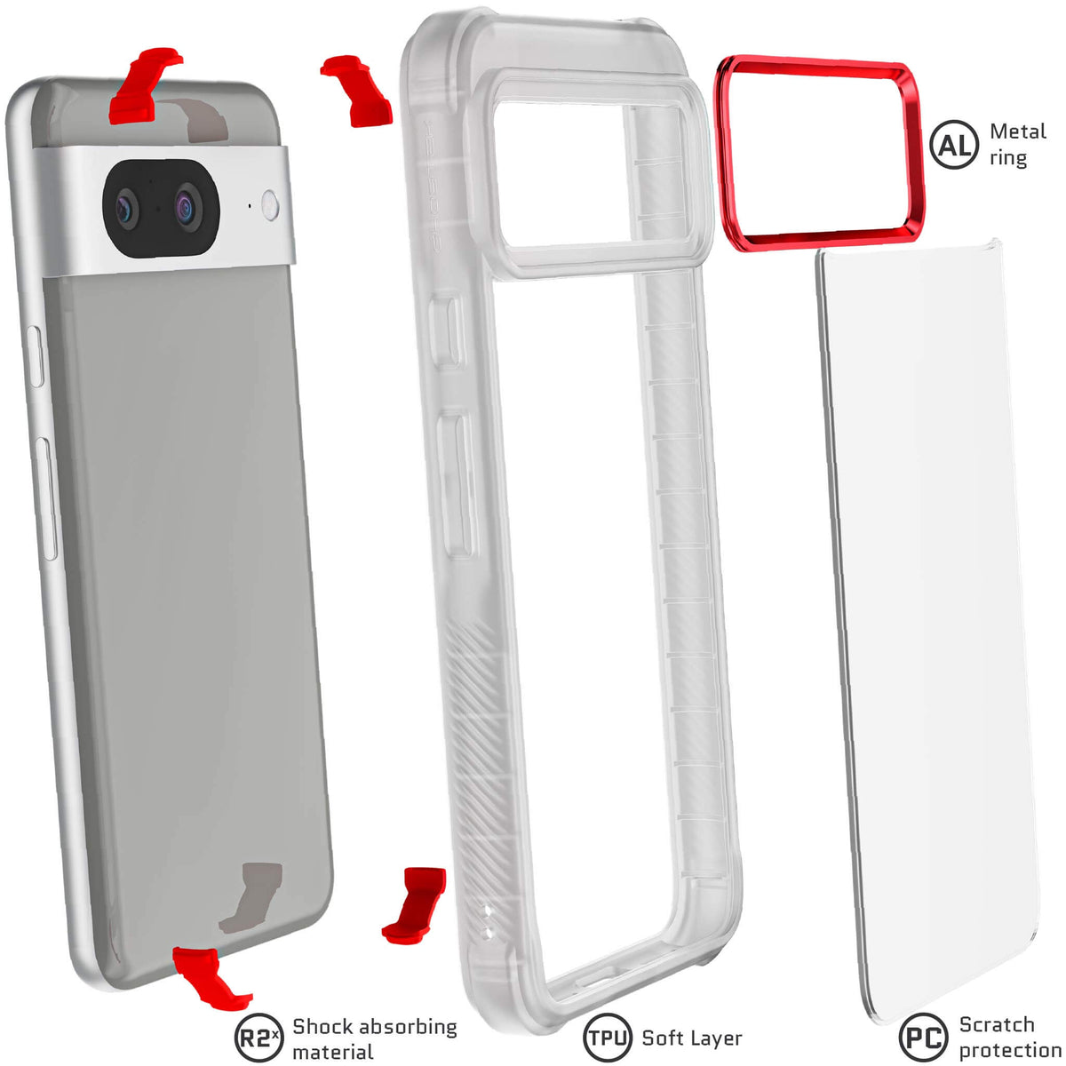 Google Pixel 8 Clear Phone Case
