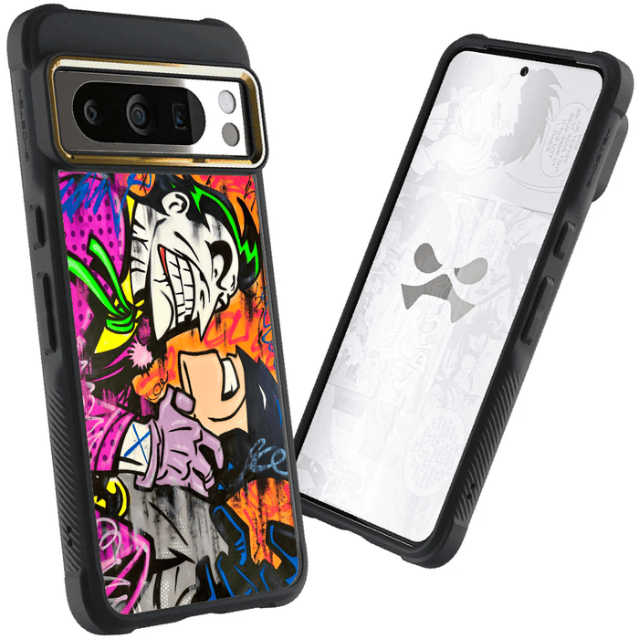 Pixel 8 Pro Joker vs Batman - Spraypaint Case Phone Cover