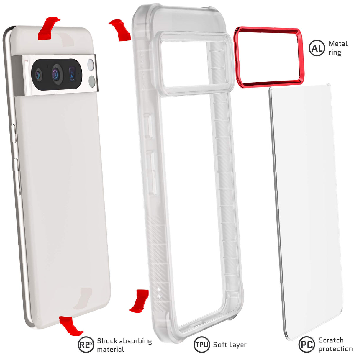 Clear Pixel 8 Pro Case