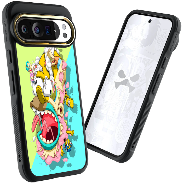 Pixel 9 Pro XL DECONSTRUCTED YINYÁNG by Dhani Barragán Artist Artwork Protective Phone Case Limited Edition Collab Cover