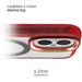 MagSafe Apple iPhone 16 Clear Red Phone Case