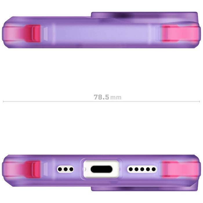 MagSafe Apple iPhone 16 Clear Purple Phone Case Cover