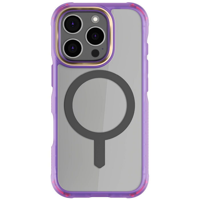 Clear Apple iPhone 16 Pro Purple Protective Phone Case MagSafe Cover Magnetic Silicone