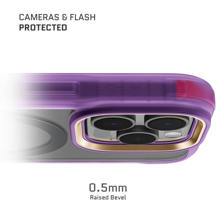 Clear Apple iPhone 16 Pro Purple Protective Phone Case MagSafe Cover Magnetic