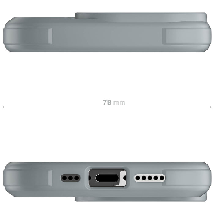 Apple iPhone 16 Pro MagSafe Protective Phone Case Clear Gray Cover Magnetic Silicone Gel