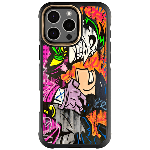 iPhone 16 Pro Max Joker vs Batman - Spraypaint Case Phone Cover