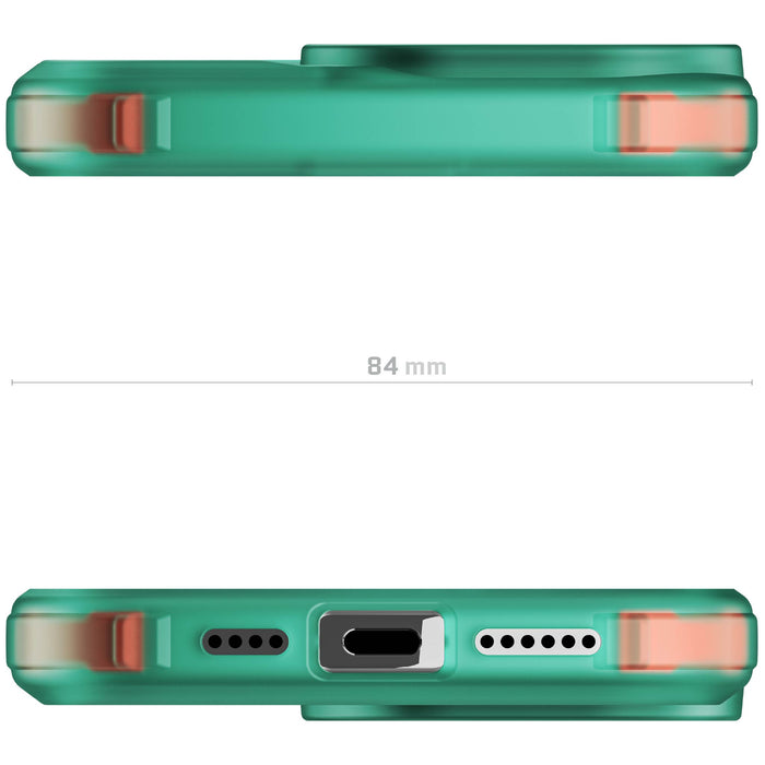 Apple iPhone 16 Pro Max Clear Teal Protective Phone Case MagSafe Silicone Gel Cover Magnetic