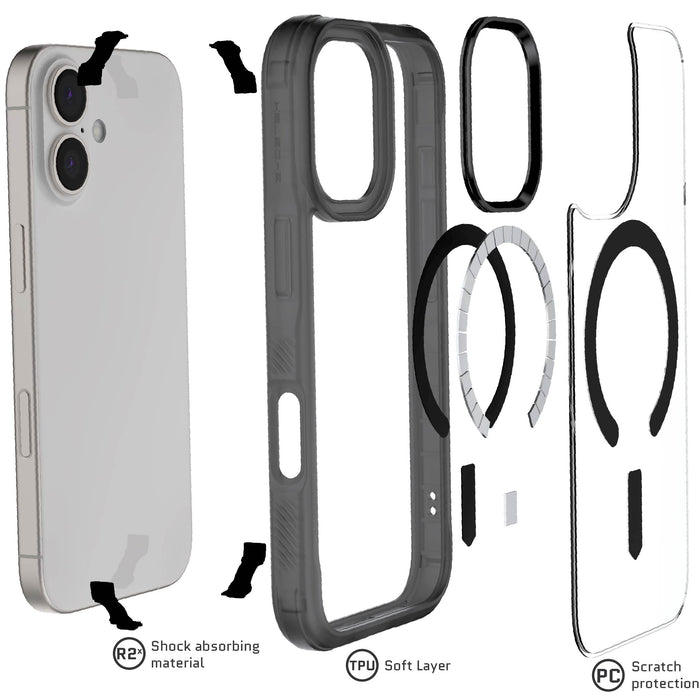 iPhone 17 Series Protective Clear MagSafe Cases — COVERT