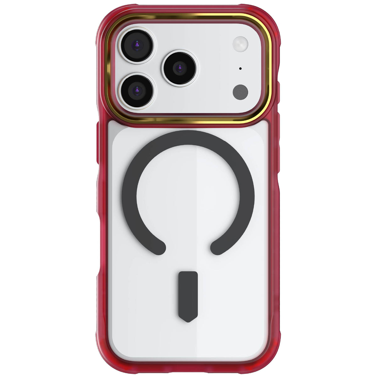 iPhone 18 Pro Case Red Clear MagSafe Protective Phone Cover Shockproof Magnetic Mag Safe Slim Thin