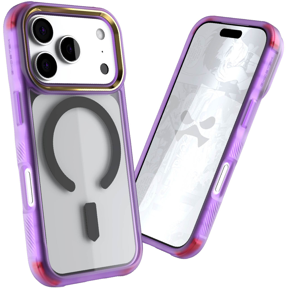 iPhone 18 Pro Case Purple Clear MagSafe Protective Phone Cover Shockproof Magnetic Mag Safe Slim Thin
