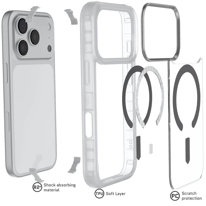 iPhone 17 Series Protective Clear MagSafe Cases — COVERT