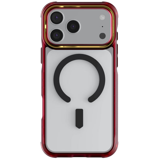 iPhone 17 Pro Max Case Red Clear MagSafe Protective Phone Cover Shockproof Magnetic Mag Safe Slim Thin