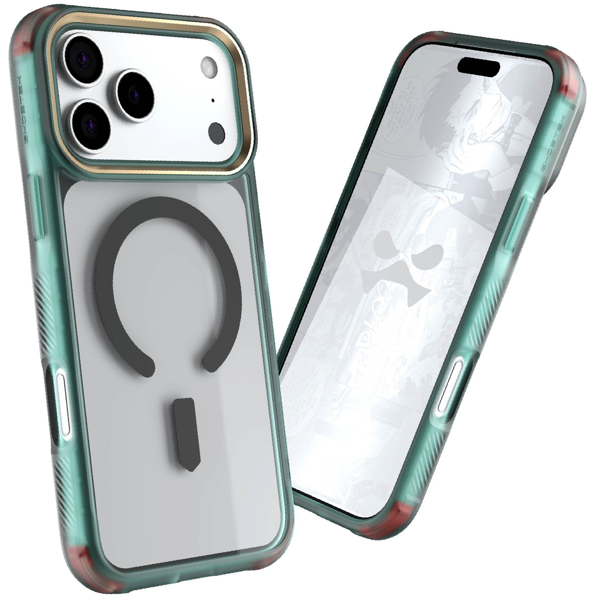 iPhone 17 Pro Max Case Teal Clear MagSafe Protective Phone Cover Shockproof Magnetic Mag Safe Slim