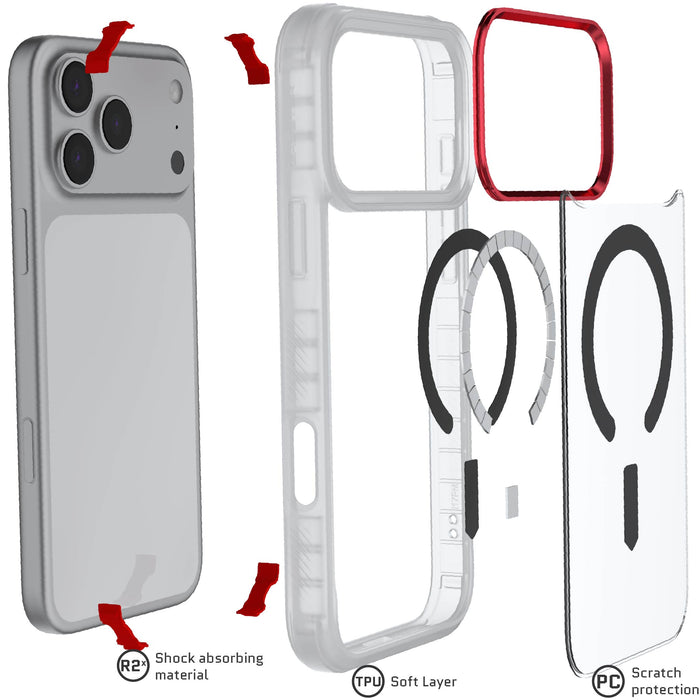 iPhone 17 Series Protective Clear MagSafe Cases — COVERT
