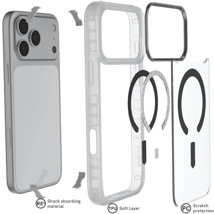 iPhone 17 Series Protective Clear MagSafe Cases — COVERT