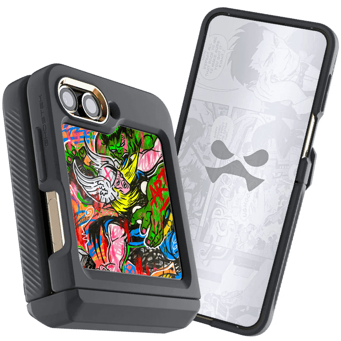 Samsung Galaxy Z Flip 5 Thor vs Hulk - Spraypaint Art Case Phone Cover