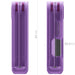 Galaxy Flip 6 Purple Protective Phone Case Clear with Stand and Hinge Cover